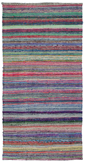 Chaput Over Dyed Kilim Rug 4'11'' x 9'10'' ft 151 x 300 cm