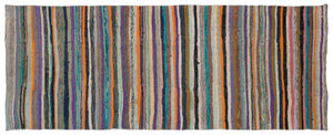 Chaput Over Dyed Kilim Rug 4'3'' x 11'2'' ft 130 x 340 cm