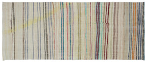 Chaput Over Dyed Kilim Rug 4'10'' x 11'8'' ft 148 x 356 cm