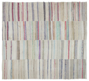 Chaput Over Dyed Kilim Rug 7'7'' x 8'8'' ft 231 x 264 cm