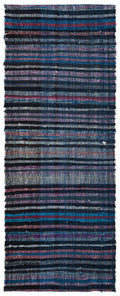 Chaput Over Dyed Kilim Rug 3'1'' x 7'10'' ft 95 x 240 cm