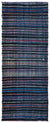 Chaput Over Dyed Kilim Rug 3'1'' x 7'10'' ft 95 x 240 cm