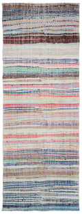 Chaput Over Dyed Kilim Rug 4'5'' x 11'11'' ft 134 x 362 cm