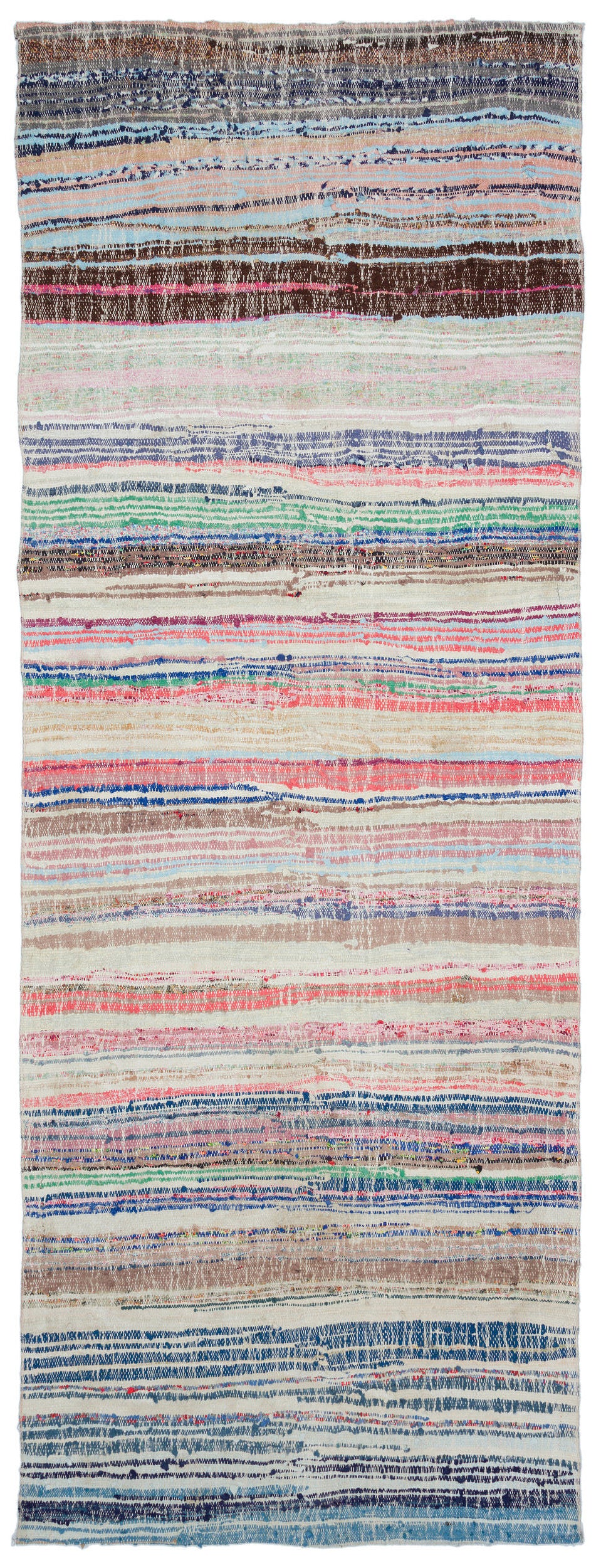 Chaput Over Dyed Kilim Rug 4'5'' x 11'11'' ft 134 x 362 cm