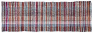 Chaput Over Dyed Kilim Rug 2'12'' x 8'6'' ft 91 x 258 cm