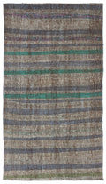 Chaput Over Dyed Kilim Rug 3'2'' x 5'6'' ft 96 x 168 cm