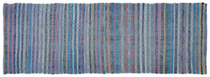Chaput Over Dyed Kilim Rug 3'3'' x 9'4'' ft 98 x 285 cm