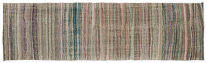Chaput Over Dyed Kilim Rug 3'9'' x 12'6'' ft 114 x 380 cm