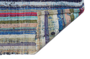 Chaput Over Dyed Kilim Rug 3'4'' x 10'7'' ft 102 x 322 cm