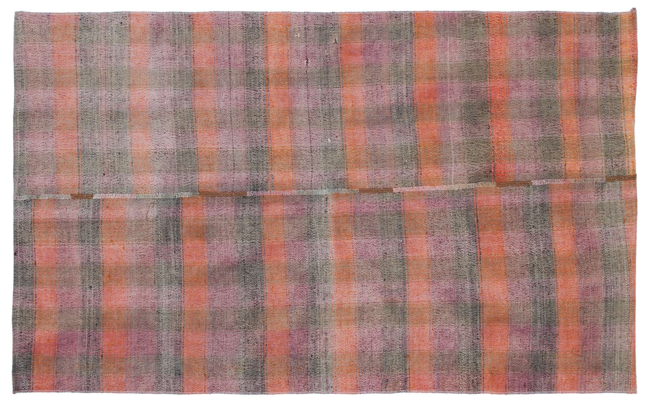 Chaput Over Dyed Kilim Rug 4'2'' x 6'8'' ft 126 x 204 cm