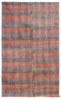 Chaput Over Dyed Kilim Rug 4'2'' x 6'8'' ft 126 x 204 cm