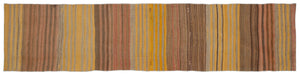 Chaput Over Dyed Kilim Rug 2'5'' x 10'9'' ft 73 x 328 cm