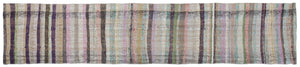 Chaput Over Dyed Kilim Rug 2'4'' x 11'2'' ft 71 x 340 cm