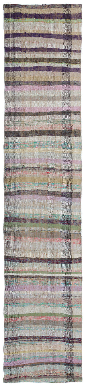 Chaput Over Dyed Kilim Rug 2'4'' x 11'2'' ft 71 x 340 cm