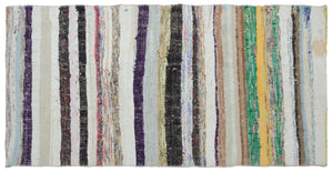 Chaput Over Dyed Kilim Rug 2'12'' x 5'11'' ft 91 x 180 cm