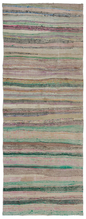 Chaput Over Dyed Kilim Rug 3'7'' x 9'4'' ft 110 x 285 cm