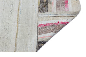 Chaput Over Dyed Kilim Rug 3'5'' x 9'1'' ft 105 x 277 cm