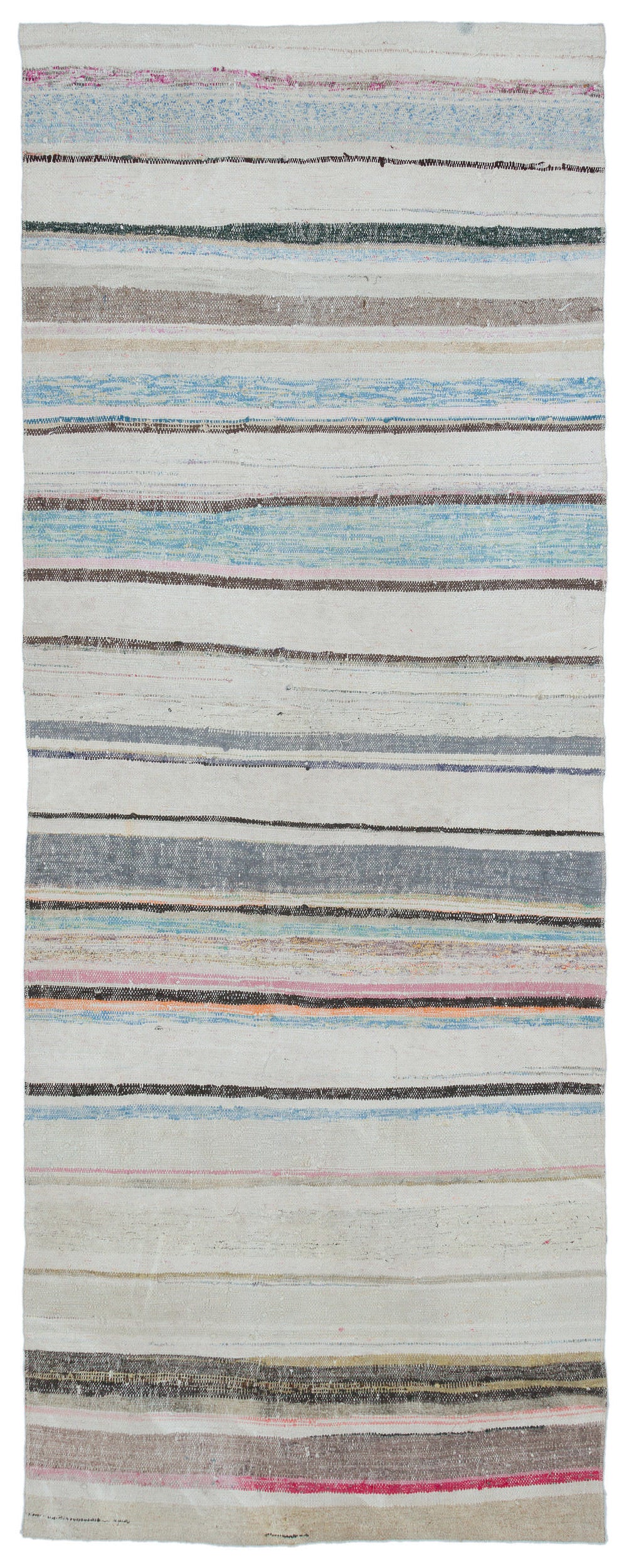 Chaput Over Dyed Kilim Rug 3&#39;5&#39;&#39; x 9&#39;1&#39;&#39; ft 105 x 277 cm