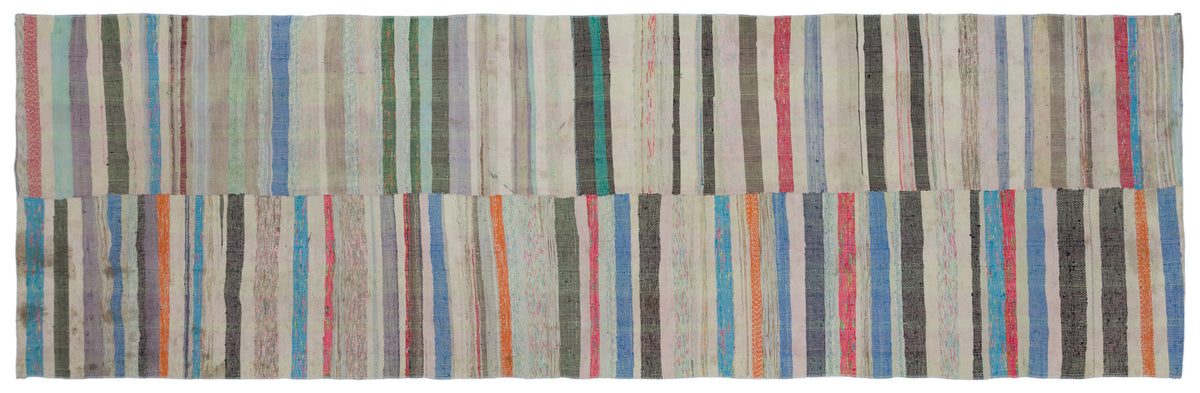 Chaput Over Dyed Kilim Rug 4&#39;1&#39;&#39; x 13&#39;2&#39;&#39; ft 124 x 401 cm