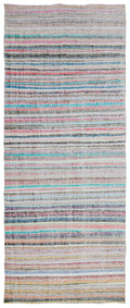 Chaput Over Dyed Kilim Rug 5'10'' x 14'1'' ft 177 x 430 cm