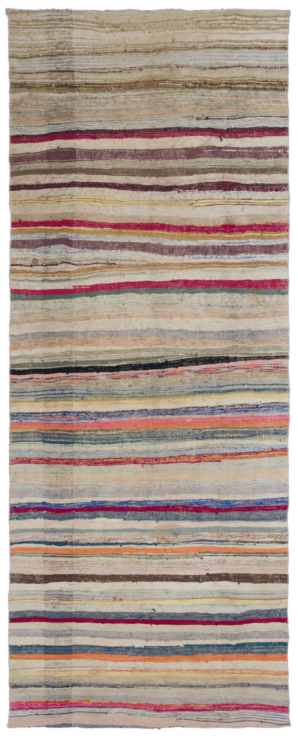 Chaput Over Dyed Kilim Rug 5&#39;4&#39;&#39; x 13&#39;6&#39;&#39; ft 162 x 412 cm