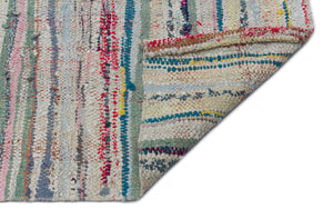 Chaput Over Dyed Kilim Rug 3'7'' x 14'2'' ft 109 x 432 cm