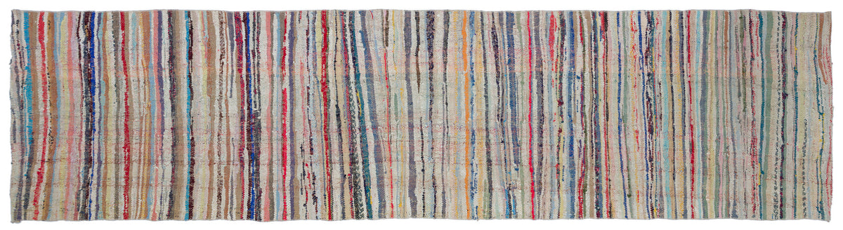 Chaput Over Dyed Kilim Rug 3&#39;7&#39;&#39; x 14&#39;2&#39;&#39; ft 109 x 432 cm