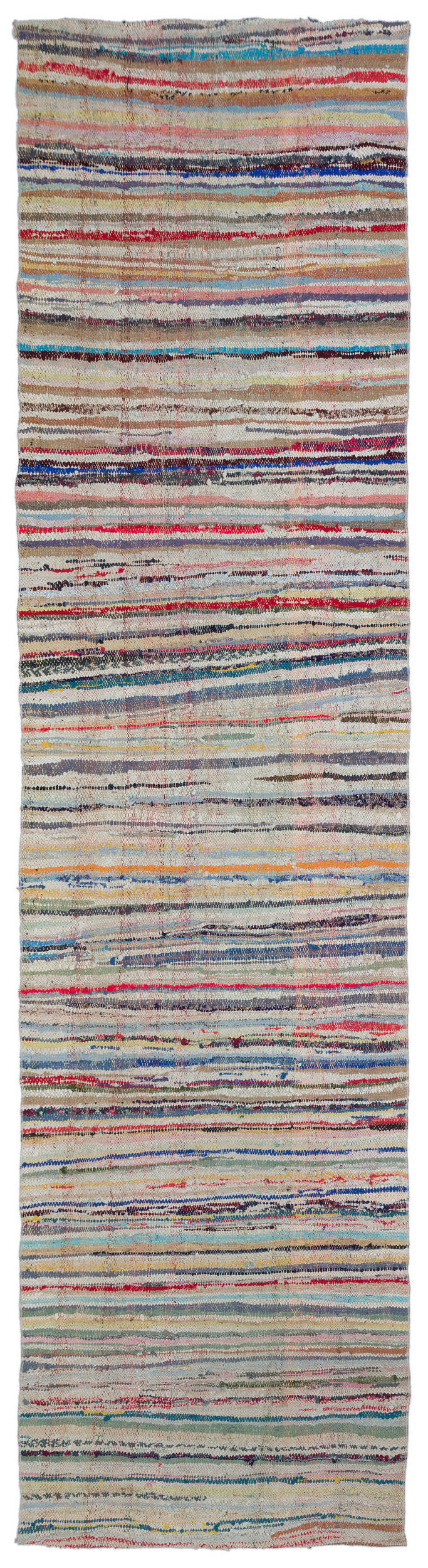 Chaput Over Dyed Kilim Rug 3&#39;7&#39;&#39; x 14&#39;2&#39;&#39; ft 109 x 432 cm