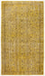 Yellow Over Dyed Vintage Rug 5'5'' x 9'4'' ft 165 x 285 cm