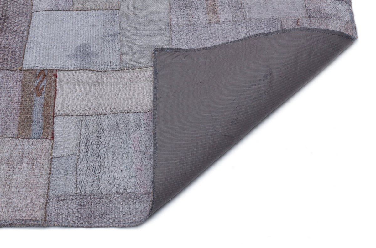 Hemp Over Dyed Kilim Patchwork Unique Rug 5&#39;3&#39;&#39; x 7&#39;7&#39;&#39; ft 160 x 230 cm