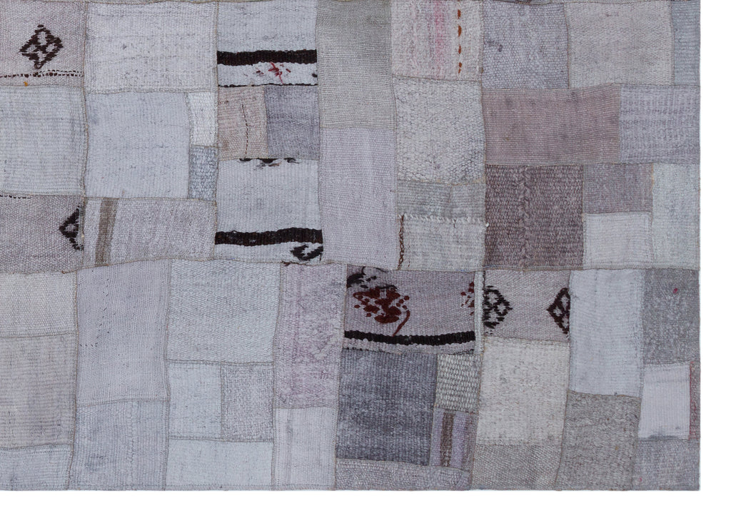Hemp Over Dyed Kilim Patchwork Unique Rug 5'3'' x 7'7'' ft 160 x 230 cm