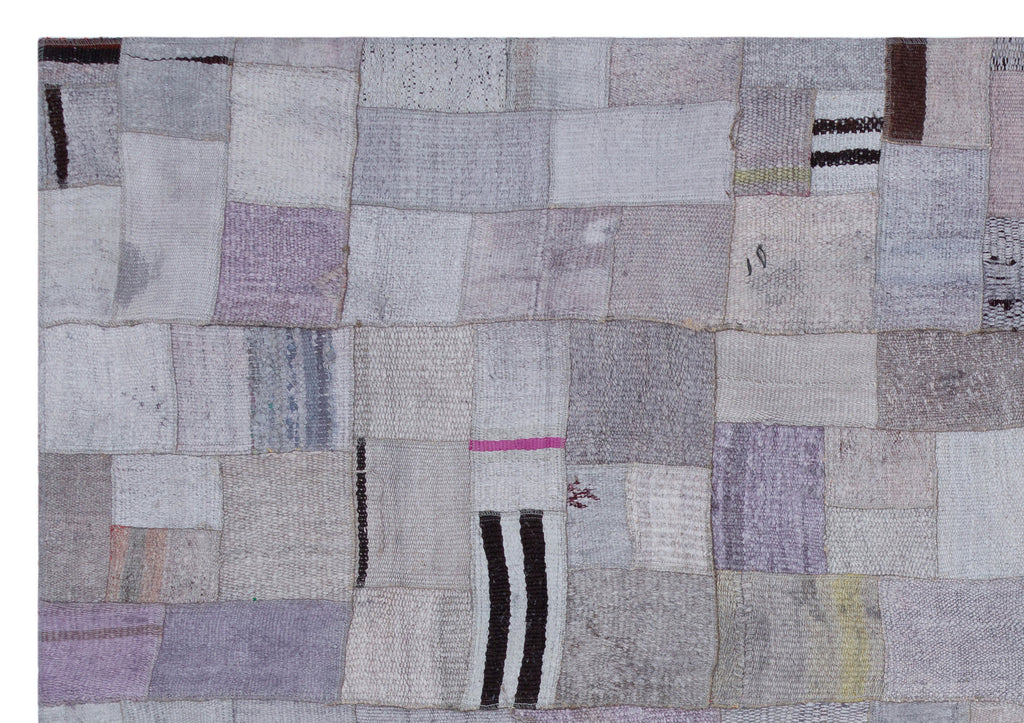 Hemp Over Dyed Kilim Patchwork Unique Rug 5'4'' x 7'7'' ft 162 x 230 cm