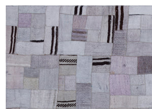 Hemp Over Dyed Kilim Patchwork Unique Rug 5'7'' x 7'10'' ft 170 x 240 cm
