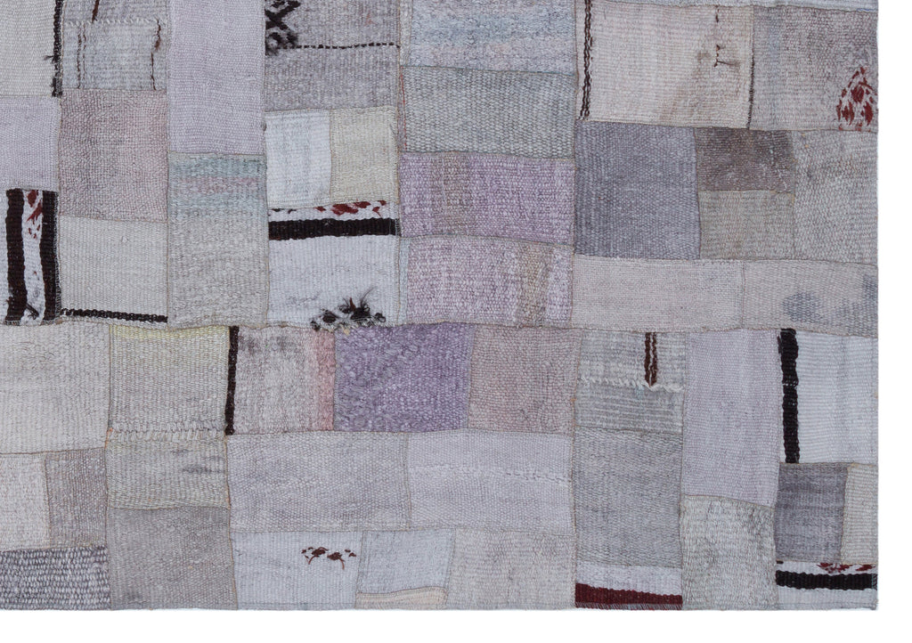 Hemp Over Dyed Kilim Patchwork Unique Rug 5'3'' x 7'7'' ft 160 x 230 cm