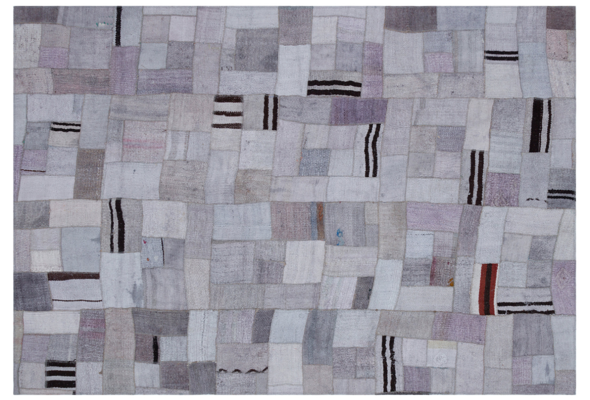 Natural Vintage Hemp Patchwork Rug 5&#39;3&#39;&#39; x 7&#39;7&#39;&#39; ft 160 x 230 cm