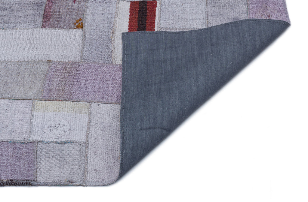 Hemp Over Dyed Kilim Patchwork Unique Rug 5'3'' x 7'7'' ft 160 x 230 cm