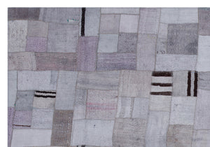 Hemp Over Dyed Kilim Patchwork Unique Rug 5'3'' x 7'7'' ft 160 x 230 cm