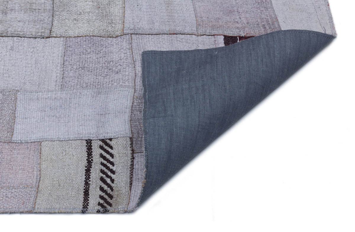 Hemp Over Dyed Kilim Patchwork Unique Rug 5&#39;7&#39;&#39; x 7&#39;10&#39;&#39; ft 170 x 238 cm