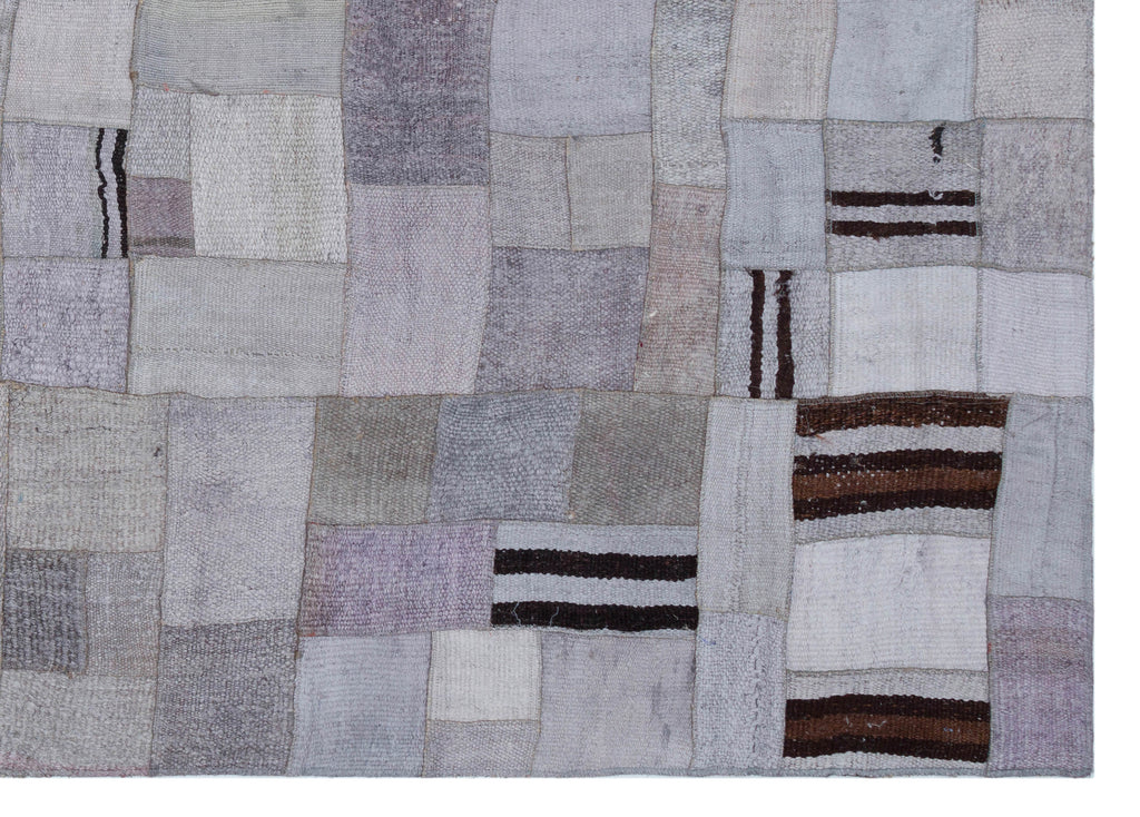 Hemp Over Dyed Kilim Patchwork Unique Rug 5'7'' x 7'10'' ft 170 x 240 cm