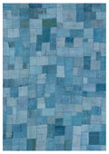 Hemp Over Dyed Kilim Patchwork Unique Rug 5'3'' x 7'7'' ft 160 x 230 cm