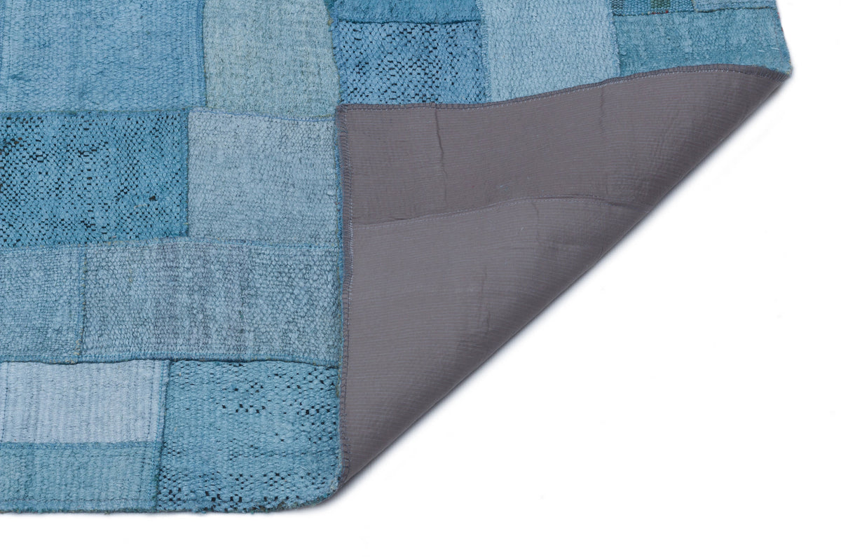 Hemp Over Dyed Kilim Patchwork Unique Rug 5&#39;3&#39;&#39; x 7&#39;5&#39;&#39; ft 160 x 226 cm