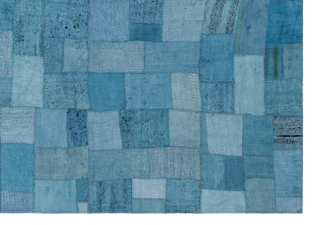 Hemp Over Dyed Kilim Patchwork Unique Rug 5&#39;3&#39;&#39; x 7&#39;5&#39;&#39; ft 160 x 226 cm