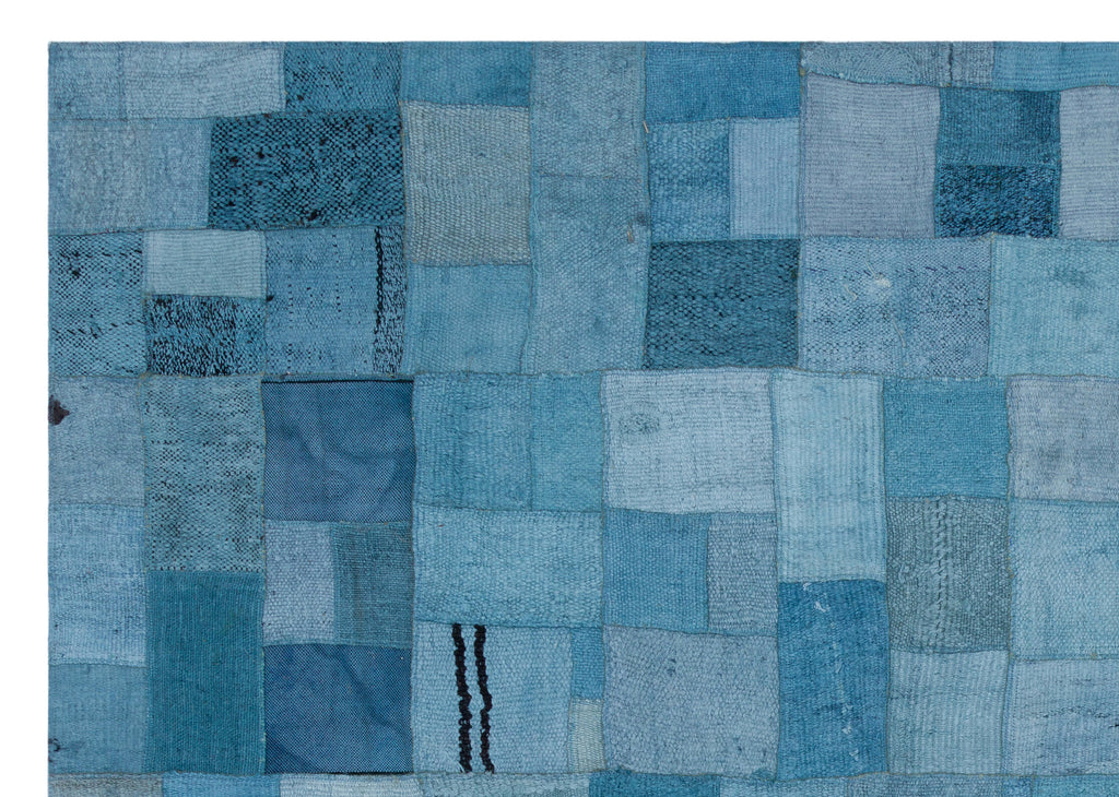 Hemp Over Dyed Kilim Patchwork Unique Rug 5'3'' x 7'5'' ft 160 x 226 cm