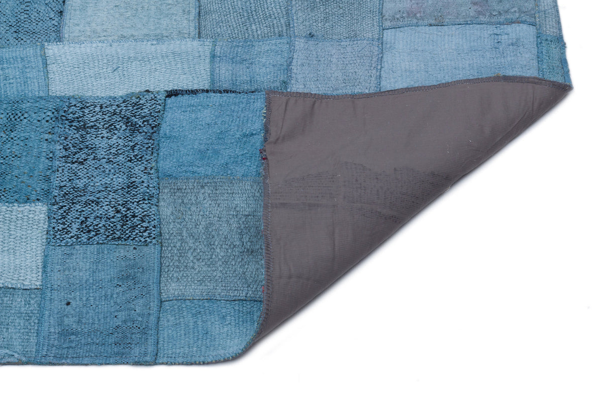 Hemp Over Dyed Kilim Patchwork Unique Rug 5&#39;3&#39;&#39; x 7&#39;5&#39;&#39; ft 160 x 225 cm