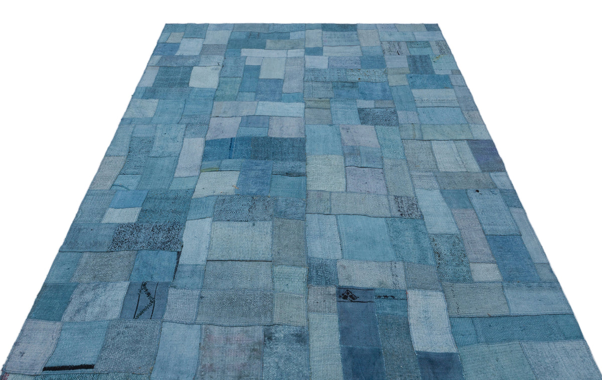 Hemp Over Dyed Kilim Patchwork Unique Rug 5&#39;3&#39;&#39; x 7&#39;5&#39;&#39; ft 160 x 225 cm