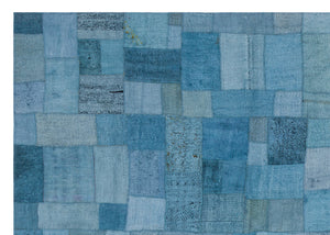 Hemp Over Dyed Kilim Patchwork Unique Rug 5'3'' x 7'5'' ft 160 x 225 cm