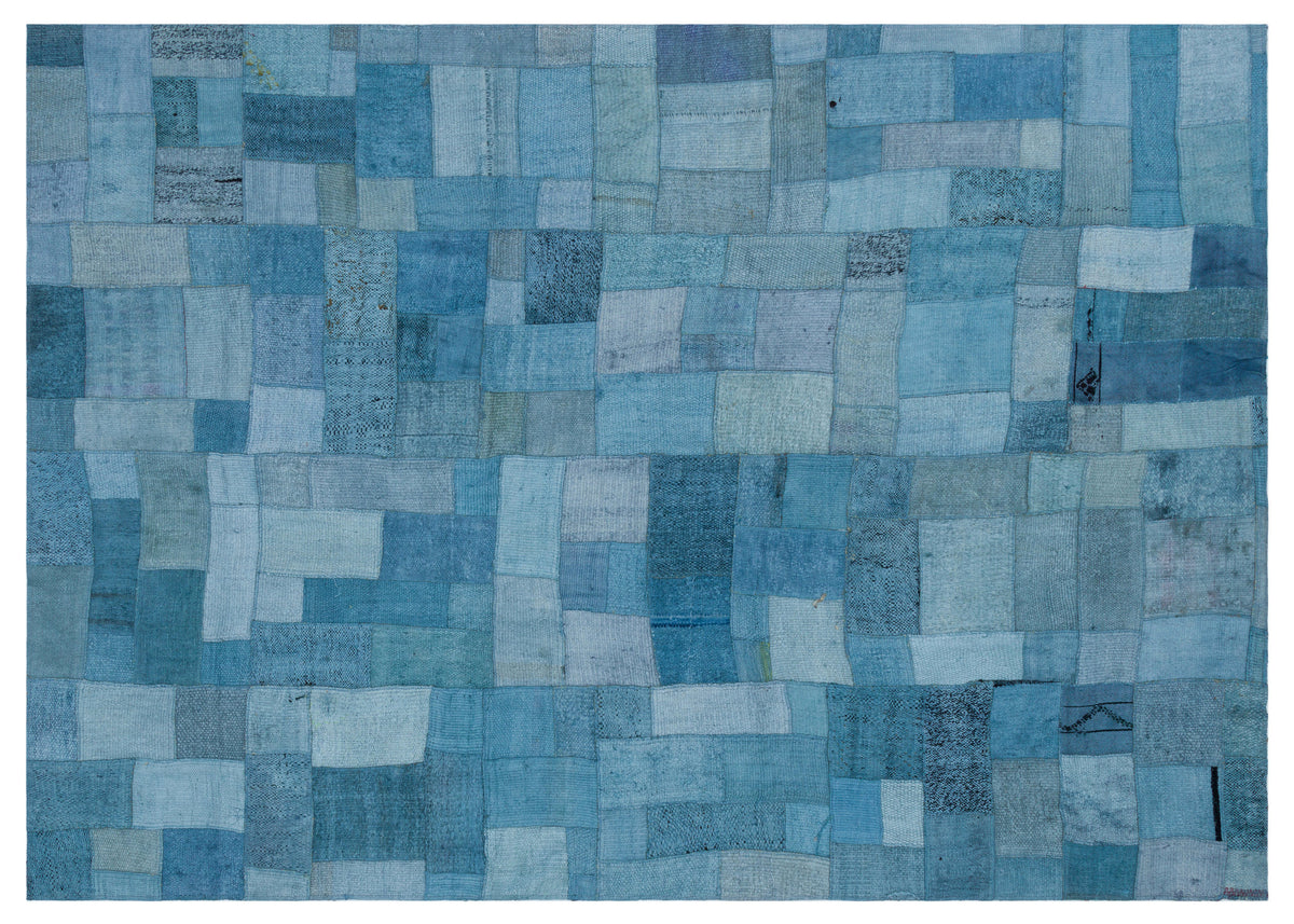 Hemp Over Dyed Kilim Patchwork Unique Rug 5&#39;3&#39;&#39; x 7&#39;5&#39;&#39; ft 160 x 225 cm