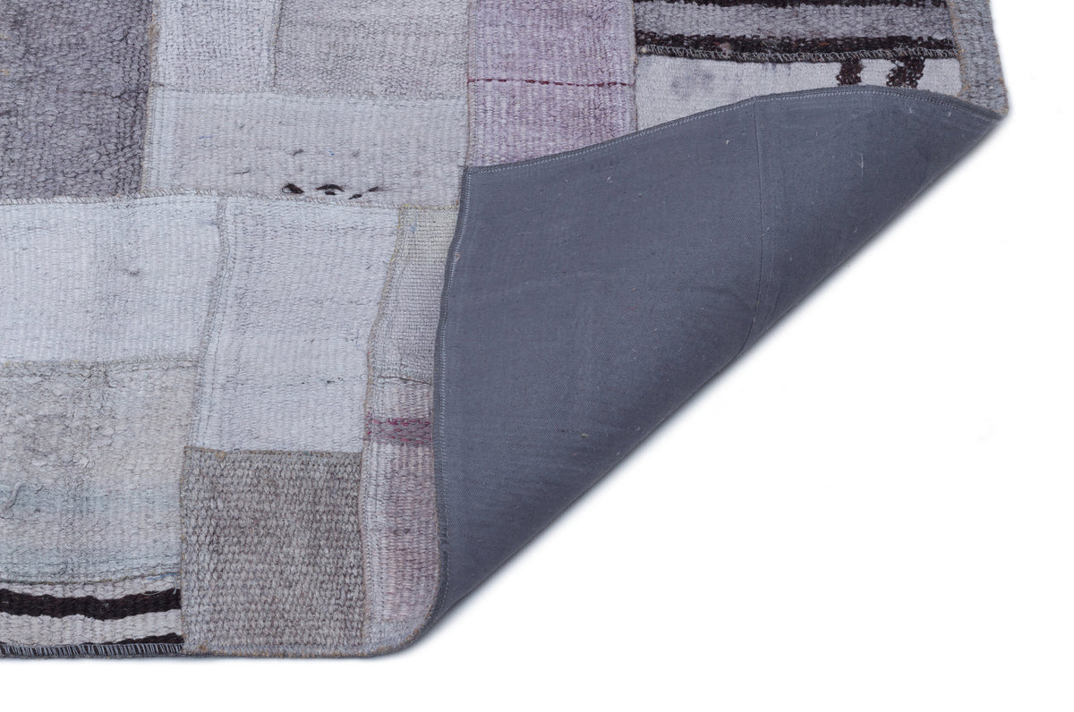 Hemp Over Dyed Kilim Patchwork Unique Rug 5&#39;3&#39;&#39; x 7&#39;7&#39;&#39; ft 160 x 230 cm