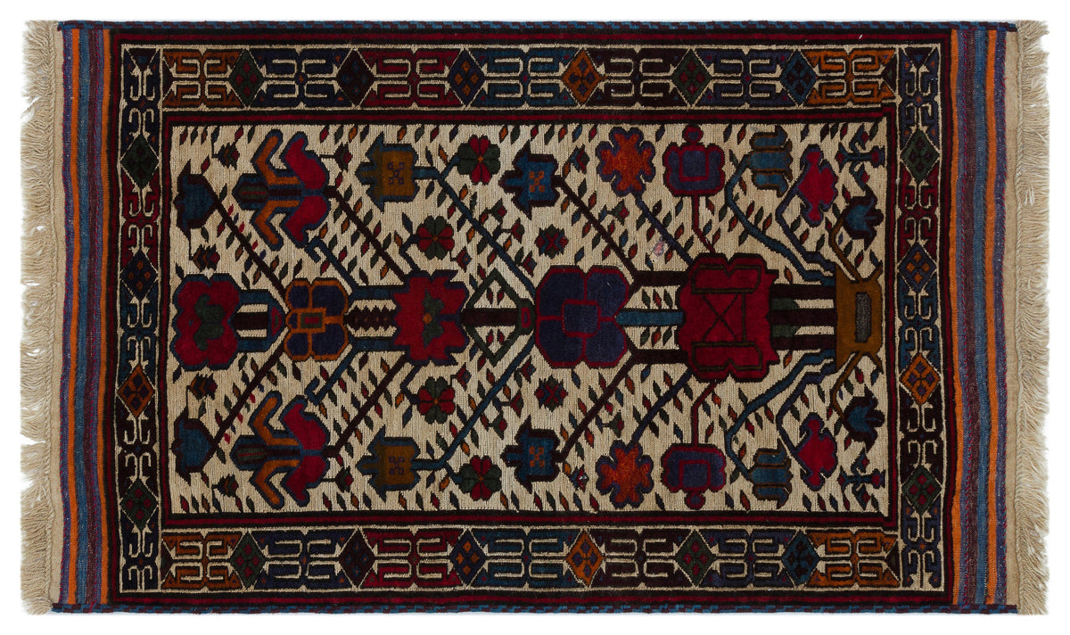 Natural Anatolium Turkish Vintage Rug 2&#39;10&#39;&#39; x 4&#39;9&#39;&#39; ft 86 x 145 cm