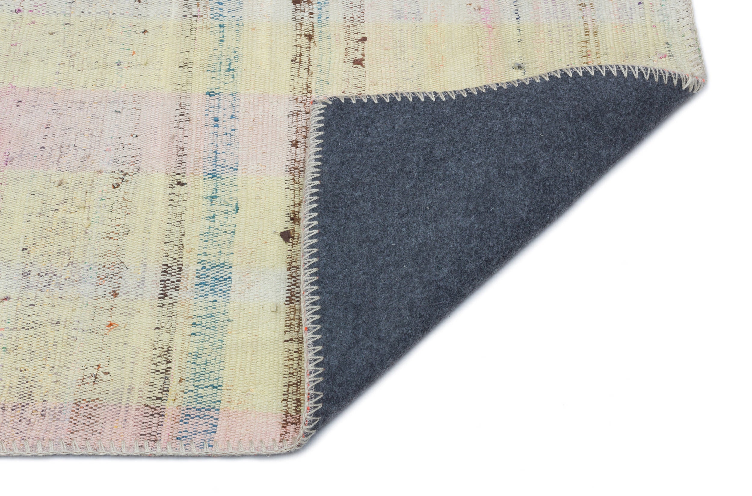 Striped Over Dyed Kilim Rug 2'11'' x 4'11'' ft 90 x 149 cm